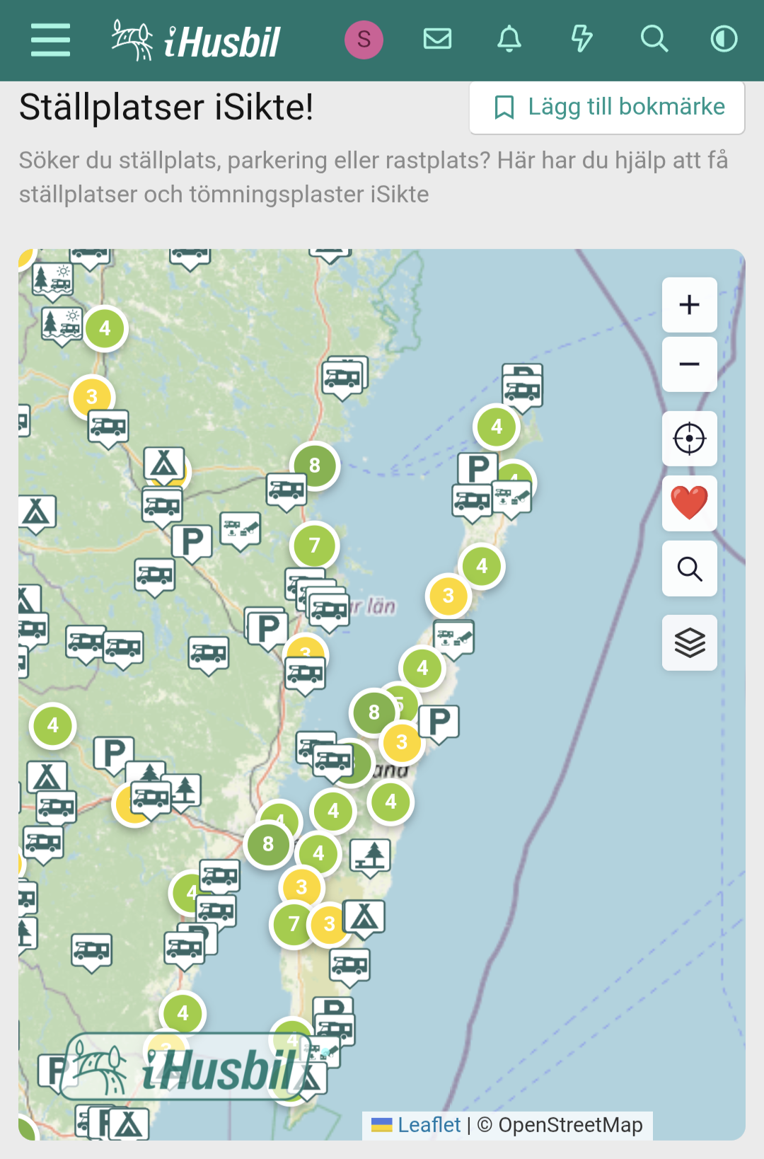 Ställplats iSikte! Ny ställplatsapp av iHusbil