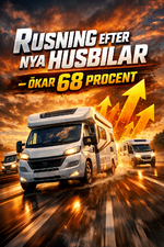 Rusning efter nya husbilar – ökar 68 procent