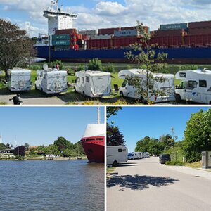 Wohnmobilstellplatz am Nord-Ostsee-Kanal in Sehestedt